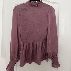 Vici Smocked Blouse SZ XS